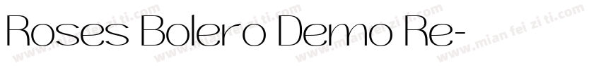 Roses Bolero Demo Re字体转换